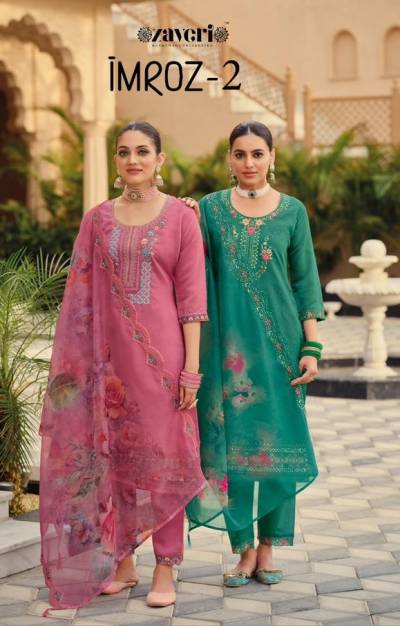 Imroz By Zaveri Designer Partywear Readymade Salwar Kmaeez Collection